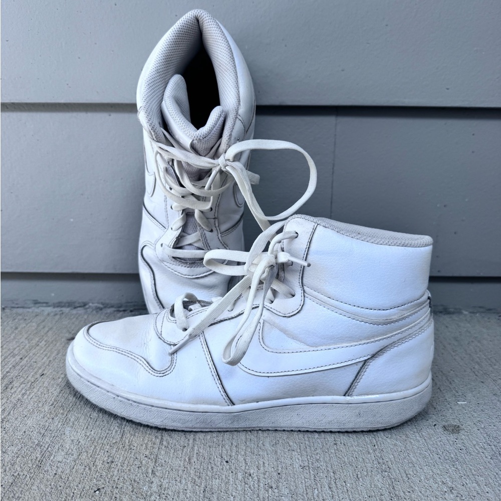 Nike White High-Top Sneakers